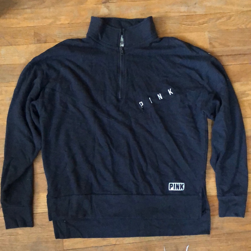 Pink 3/4 zip up size small